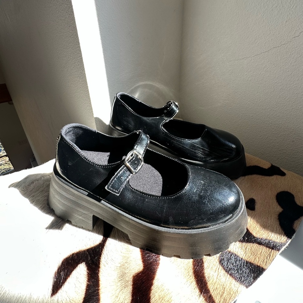 ASOS Design Maxine Chunky Mary Jane Shoes - Black